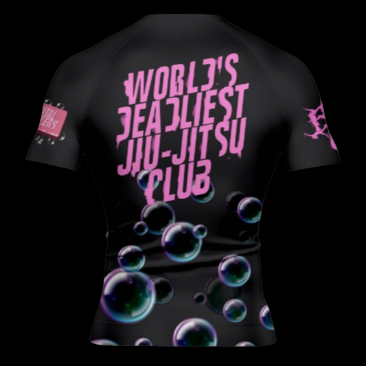 Brutal Cuddlers Fight Club BJJ rashguard back design for no gi grappling