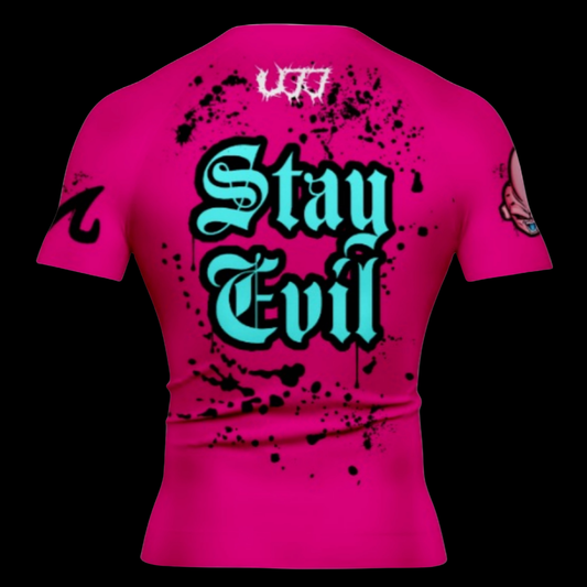Brutal Cuddlers Kid Buu BJJ rashguard back design for no gi grappling
