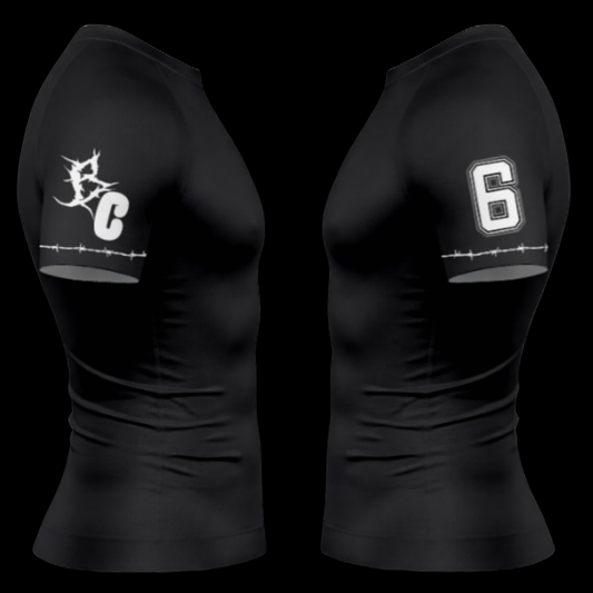 Brutal Cuddlers Stay Brutal BJJ rashguard side compression fit for grappling