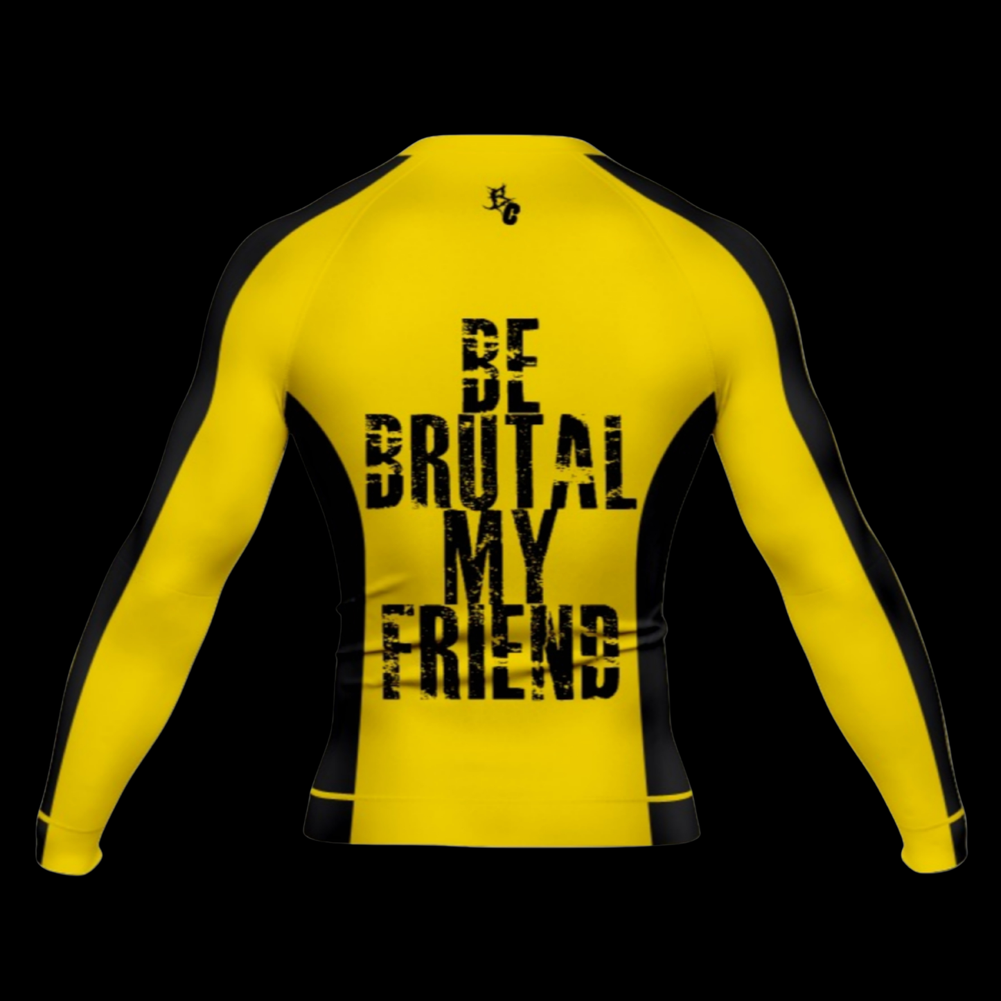 Brutal Cuddlers long sleeve BJJ rashguard back design for no gi grappling