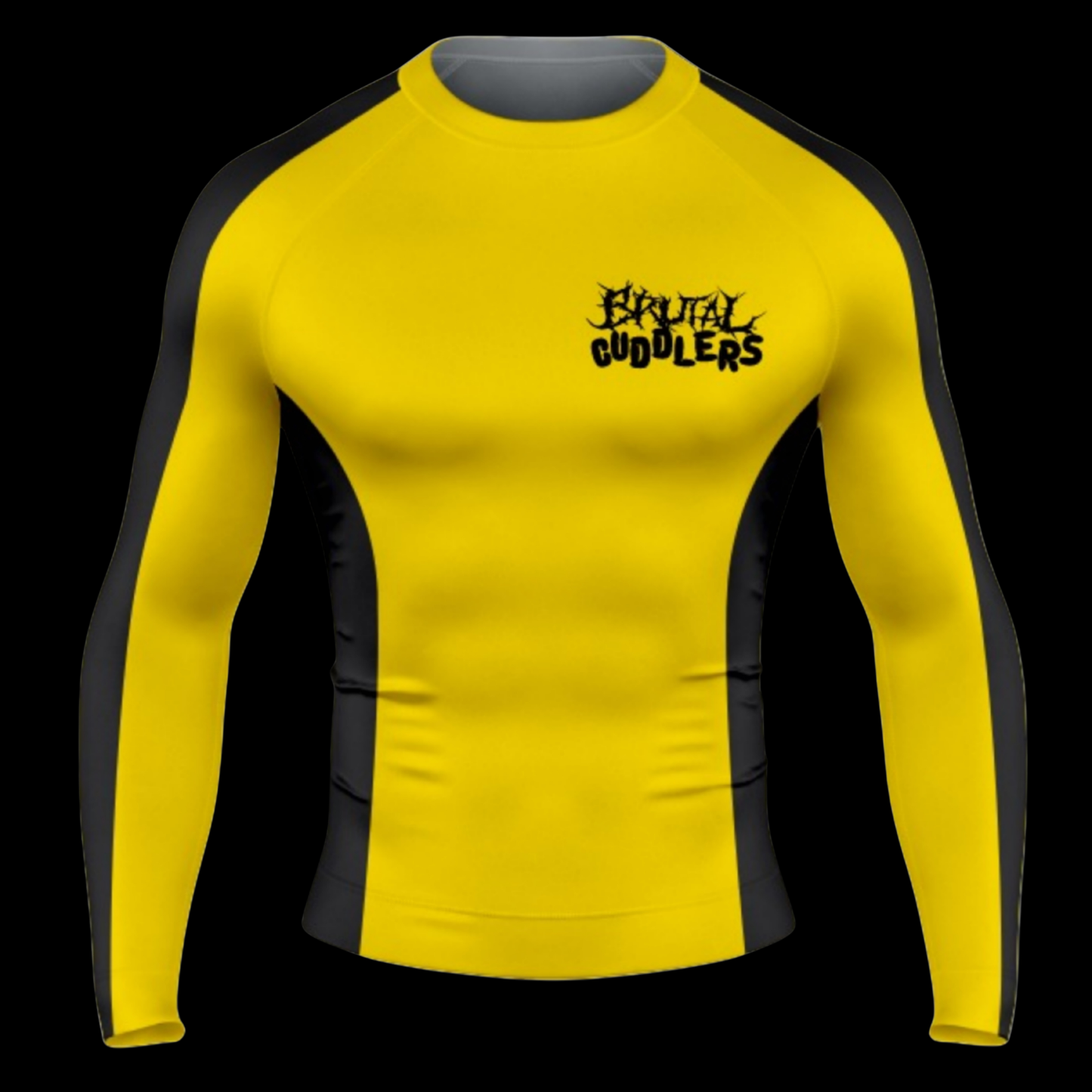 Brutal Cuddlers Bruce Lee inspired BJJ rashguard for no gi grappling training