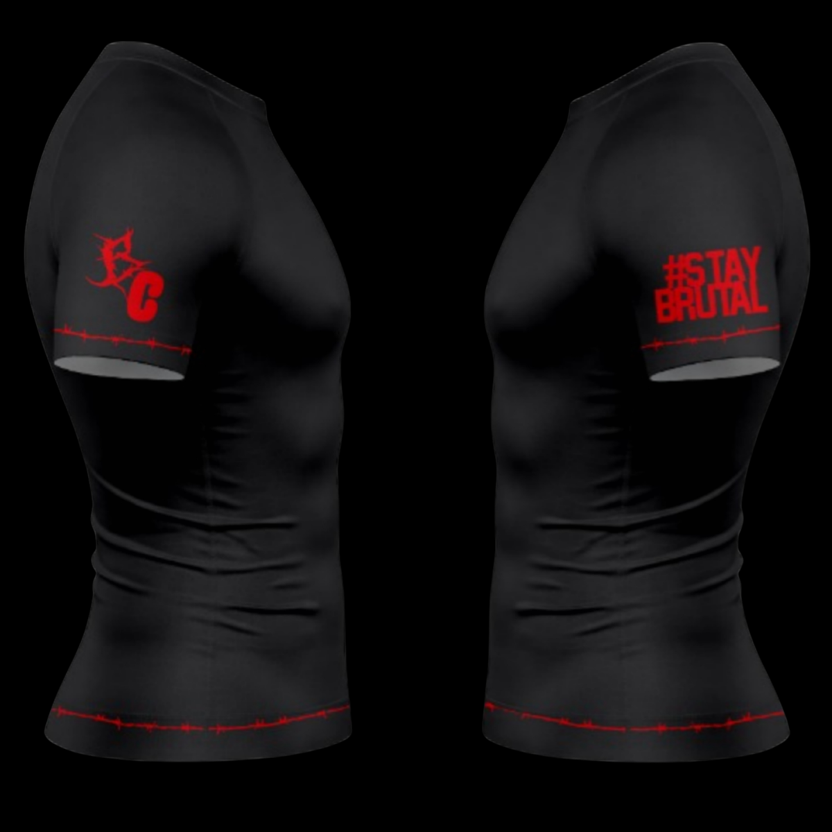 Brutal Cuddlers Deadliest Jiu Jitsu Club BJJ rashguard side compression fit for Brazilian Jiu Jitsu