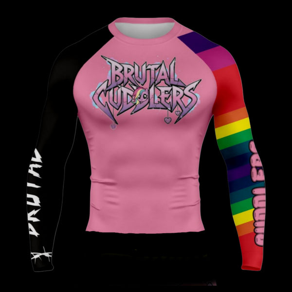 PRE-ORDER Brutal Cuddlers Rainbow Long Sleeve Rashguard (Unisex)